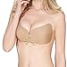 [NEW VERSION FBA] Adhesive Bra, Push Up Strapless Bra with Drawstring Reusable Invisible Silicone Backless Bras for Women (Cup B, Nude)