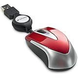 Verbatim Mini Travel Optical Mouse Metro Series, Red 97255