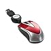 Verbatim USB Corded Mini Travel Optical Wired Mouse for Mac and PC - Metro Seroes Red