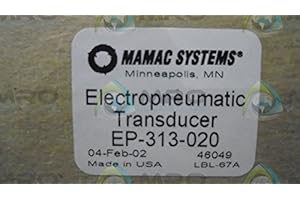 MAMAC SYSTEMS EP-313-020 TRANSDUCER, 18-28V AC/DC, ELECTROPNEAUMATIC Type, Mini, 4-20 MA, HIGH AIR Capacity, Field Selectable Input