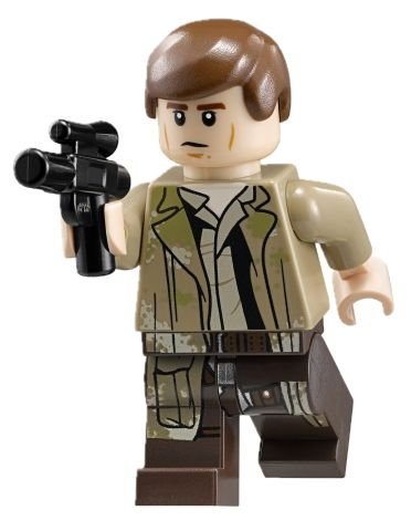 LEGO Star Wars Imperial Shuttle Minifigure - Han Solo Endor with Blaster Gun (75094)