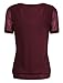 Tunics for Women,Laksmi Women's Casual Simply Loose Fit Party T-shirt Blouse,XX-Large Wine