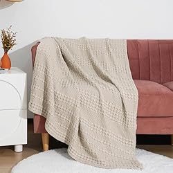 PHF 100% Cotton Waffle Weave Throw Blanket