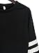 PERSUN Women's Casual Striped Long Sleeve Crop Top Jersey Sweatshirt