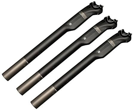 Joan 3K Full Carbon Fiber Road Mountain Bike Seat Post Bicycle Seatpost 27.2/30.8/31.6 x 400mm (30.840mm)