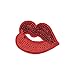3 Pcs/Set Sequin Iron on Patch Hot Lip Sew On Patch for Bags Jackets Jeans Clothes By Crqes