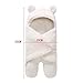 Sunbona Sleep Sack For Toddlers, Newborn Baby Fleece Warm Swaddle Wrap Sleeping Bag Kids Photography Prop Set (White)