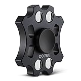 NEUTRON Fidget Spinner By Infinite Spin - High Speed Bearing - Perfect for ADHD, Stress Relief, Focus, Concentration, And Quitting Bad Habits: 2 To 4 Minute Spin Times: EDC (Black)