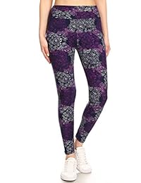 Leggings Depot, calzas suaves y enceradas de Yoga con cintura talla regular plus.