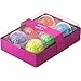 Office+Style 6 Colored Rubber Band Balls with Close-Lid Storage Cases, 270 Pieces