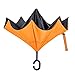 Ylovetoys Inverted Umbrella with C-Shaped Handle Inside Out Windproof Umbrella Upside Down Reverse Umbrella Double Layer Travel Umbrella