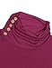 Faddare Women's Comfy Geometrical Print Long Sleeve Cowl Neck Pullover Sweatshirts Tops