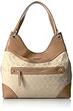 Nine West 9s Jacquard Medium Tote, Lt Sandstone/Dk Camel