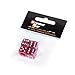 Dreamer Car Shiny Antioxidant Aluminum Alloy Dice Valve Stems Caps (Red,4pcs)