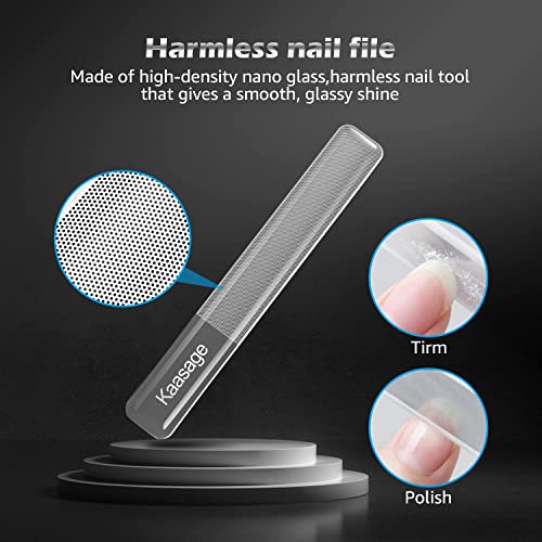 Kaasage Nail Clipper and File Professional Stainless Steel Heavy Duty