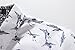 SSLR Men's Cotton Crane Button Down Short Sleeve Casual Shirt (Medium, White)