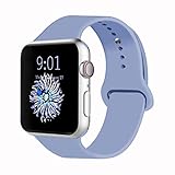 VATI Sport Band Compatible with Apple Watch Band 40mm 44mm 42mm 38mm, Soft Silicone Sport Strap Replacement Bands Compatible with iWatch Apple Watch Series 4, Series 3/2/1 S/M M/L