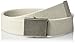 Columbia Unisex-adult Military Web Belt - Casual for Jeans Adjustable One Size Cotton Strap and Metal Plaque Buckle,Ivory,One Size