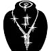 Sunshinesmile Bride Vintage Tassel Rhinestone Necklace + Earrings + Bracelet + Ring Bridal Jewelry