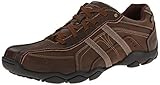 Skechers USA Men's Diameter-Guy Thing Oxford,Brown Leather,8 M US