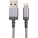 AmazonBasics Nylon Braided USB A to Lightning Compatible Cable - Apple MFi Certified - Dark Grey, 6-Foot, 10-Pack