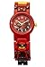 LEGO Watches and Clocks Boy's 'Ninjago Kai' Quartz Plastic Casual watch, Color:Red (Model: 8021421)