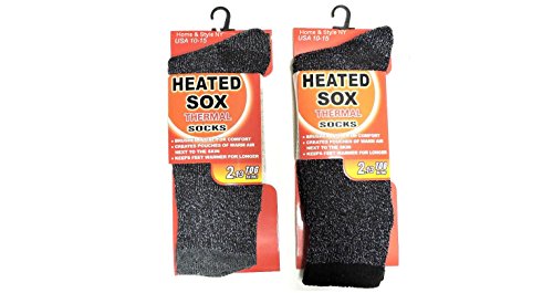 Diny home & style men s heated sox thermal socks with 2 laund…