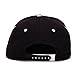 King Star Men Solid Flat Bill Hip Hop Snapback Baseball Cap Panda-Black
