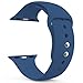 AdMaster Silicone Apple Watch Band and Replacement Sport iwatch Accessories Bands Series 3 2 1 Ocean Blue 42mm M/L