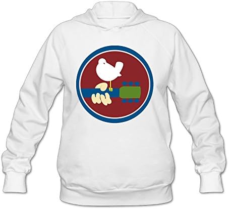 Wesley Woodstock 1969 Logo Wen's Cool Hooded Sweatshirt White XXL
