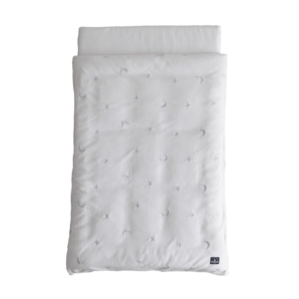 プッパプーポ 洗える お昼寝布団セット お昼寝ふとんセット [パイル] 綿100%03スター×グレー 幼児用 の商品画像