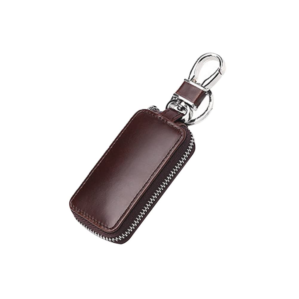 Portable Car Leather Key Holder Asudaro Car Key Chain Bag Multifunctional Car Keychain Protector Zipper Key Case Coin Pouches Keychain Key Ring for Men and Women
