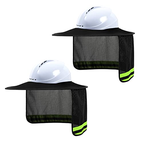 LIZMOF Hard Hat Sun Shade, High Visibility Sun Visor Neck Shade