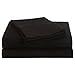 The Great American Store - Classic Brushed Microfiber (Polyester) 4 PC Queen Sheet Set - Black Solid