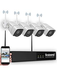 Firstrend 1080 Sistema de cámara de seguridad con 4 unidades de 1080P IPC y disco duro de 2 TB