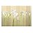 Arum Lilies with Copper Striped Heart Textured Background - Wall Mural, Removable Sticker, Home Decor - 100x144 inches