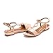 Alexis Leroy Summer Women's Classic Buckle Design Fashion Flat Sandals