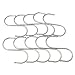 GXHUANG Heavy Duty Metal Chrome Plated S Shape Hooks, Set of 10 (Large)