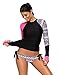 GRAPENT Women Long Sleeves Aztec UPF 50+ Rash Guard Athletic Swim Shirt Swimsuit
