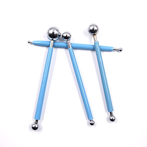 mofa Metal Ball Stylus Clay Ceramics Pottery Sculpting Modeling Tool Set,Polymer Clay Tools, Pottery & Clay Sculpting Tool Sets, Safe for Kids (4 Pcs)
