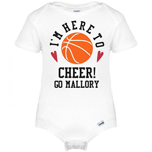 Download Basketball Here To Cheer Go Mallory: Infant Gerber Onesies Download Basketball Here To Cheer Go Mallory: Infant Gerber Onesies