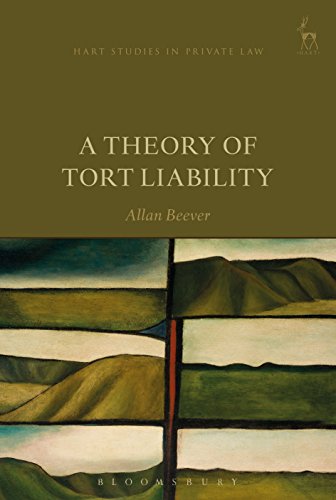 A Theory of Tort Liability (Hart Studies in Private Law)