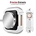 Case and Band Compatible with Watch Series 3/2/1 38mm, Silicone Strap with Ventilation Holes and Shock Resistant Bumper Cover Replacement for Watch Series 3/2/1