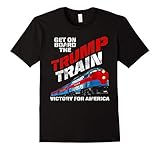 Men's New Original Trump Train Vintage Donald Trump 2016 T-Shirt XL Black