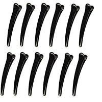 LASSUM 12PCS Styling Hair Clips for Women Plastic Duckbill Hair Clips Salon Hair Grip DIY Accessories Non-slip Chic Styling Claw Hair Barrettes