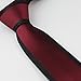 Coachella Ties Skull Pattern Necktie Bordered Skinny Tie Silver and Burgundy (Burgundy)
