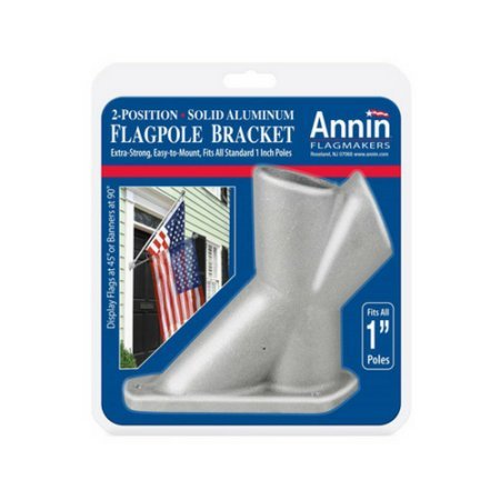 Annin Flagmakers 286500 Flag Pole Bracket, 1.25", 2 Position Aluminum
