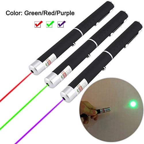 3 Piece Green red Blue Interactive Pen Training Toy cat and Dog, LED Sports Device to Play with pet, Powered by 2 x AAA Battery (not Included)