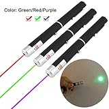 3 Piece Green red Blue Interactive Pen Training Toy cat and Dog, LED Sports Device to Play with pet, Powered by 2 x AAA Battery (not Included)