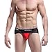 Binmer(TM)Mens Sexy Breathe Underwear Briefs Bulge Pouch Shorts Triangle Underpants (M, red)